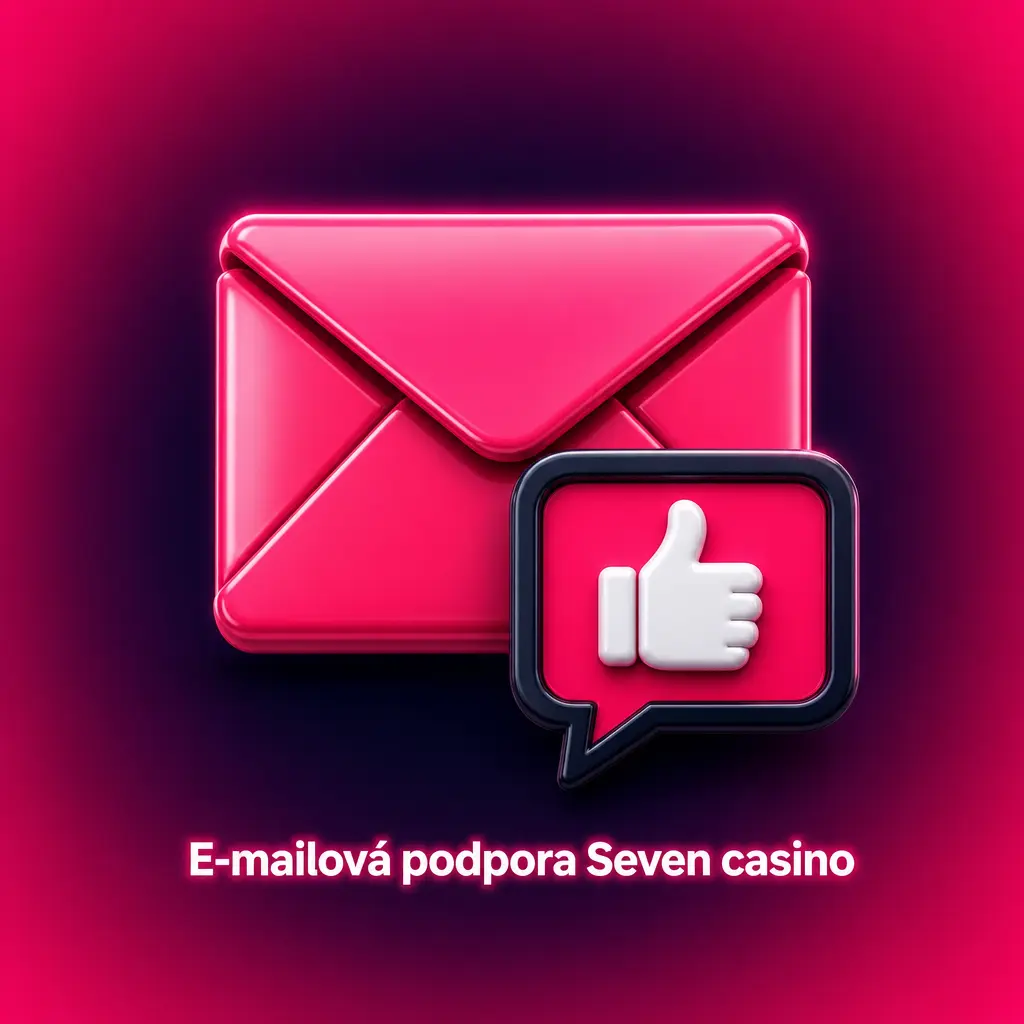 E-mailová podpora Seven casino pro řešení dotazů, reklamací a ověření totožnosti hráčů