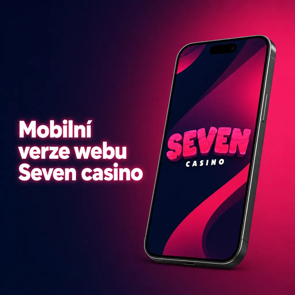 Mobilní verze webu Seven casino v prohlížeči s přístupem ke sportovním sázkám a casino hrám bez instalace aplikace