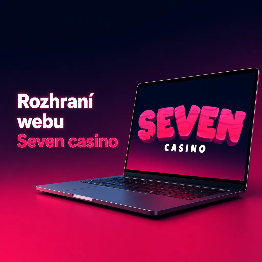 Rozhraní Seven casino s navigační lištou Sport, Live, Casino a vyhledávacím polem pro rychlé nalezení her a zápasů