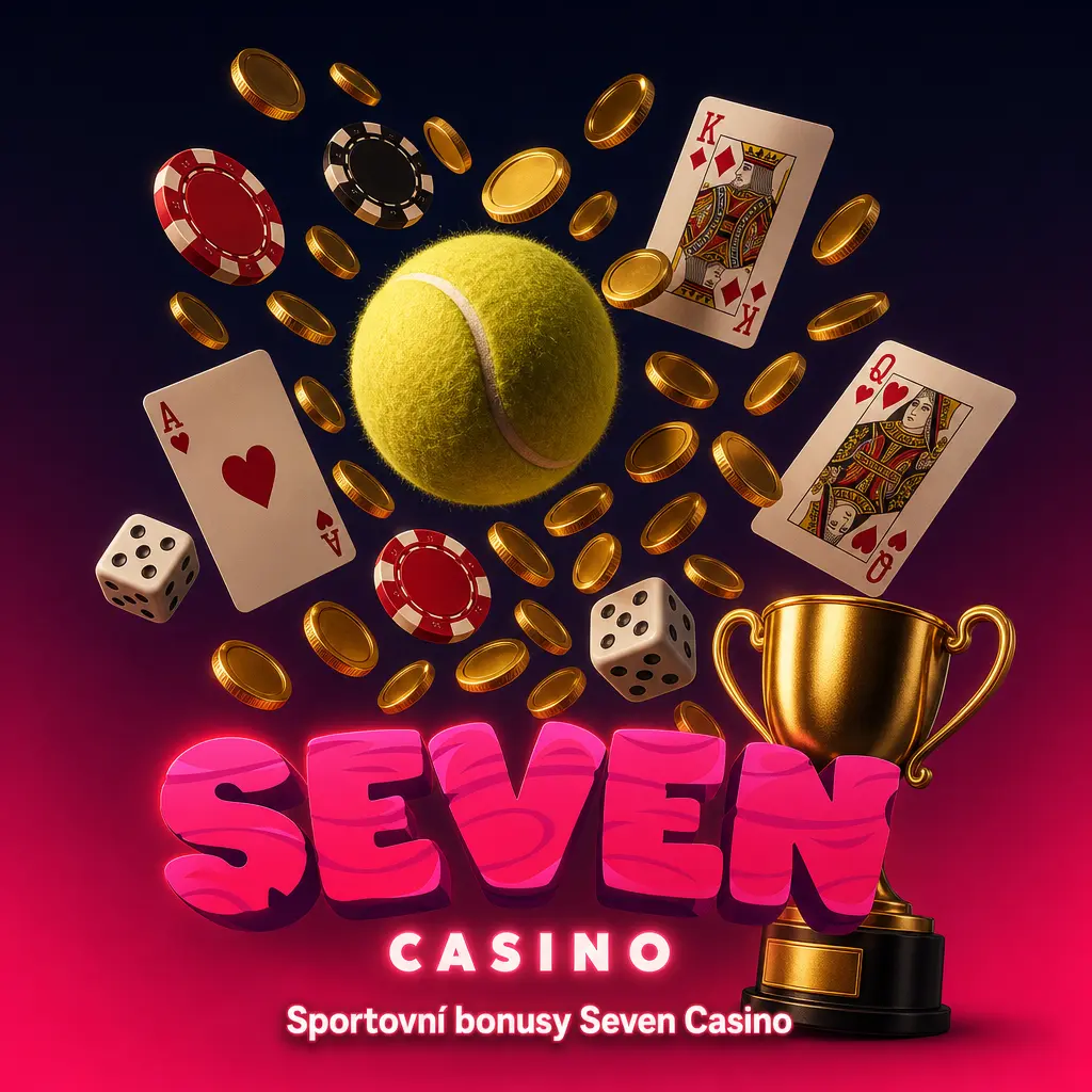 Sportovní bonusy Seven Casino: sázka bez rizika, akumulátor, pondělní cashback a live bonus k výhře.