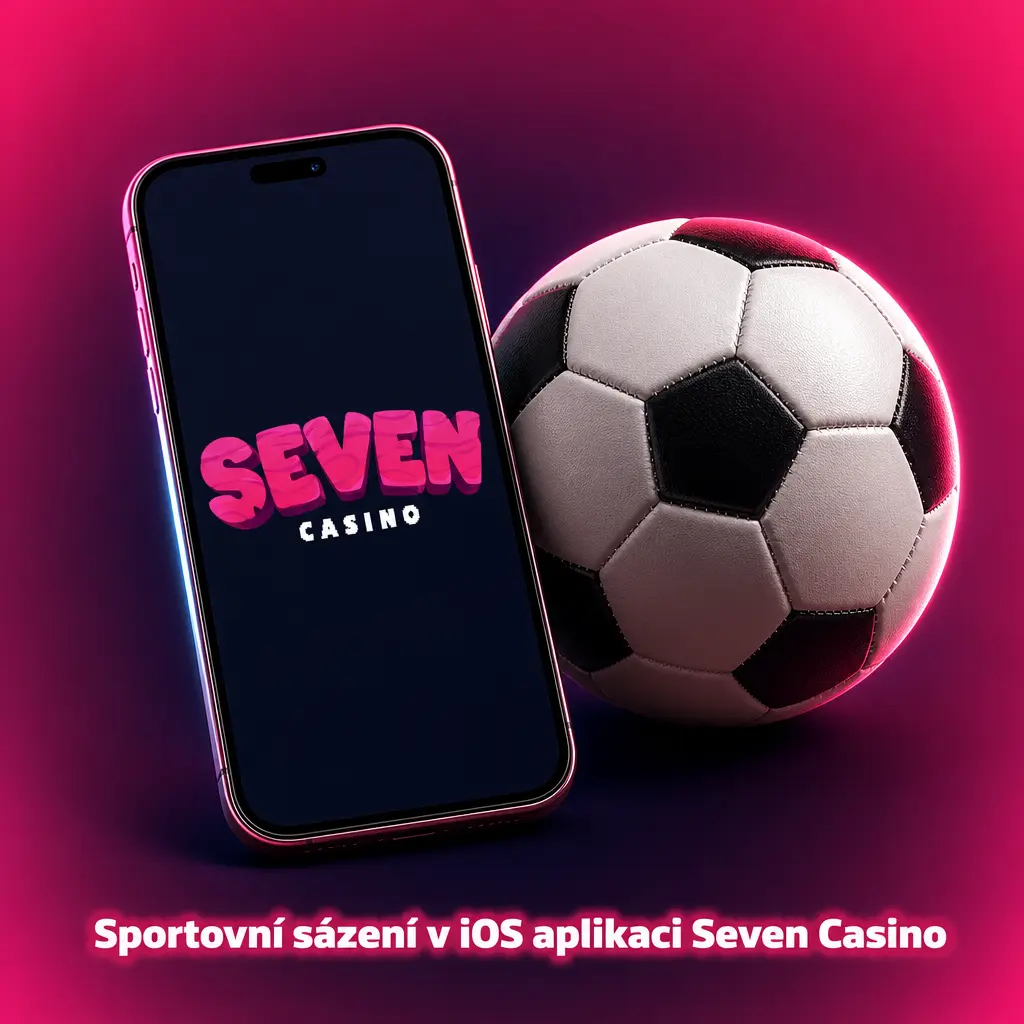 Sportovní sázení v iOS aplikaci Seven Casino – živé kurzy na fotbal, hokej, tenis a další sporty přímo v telefonu.