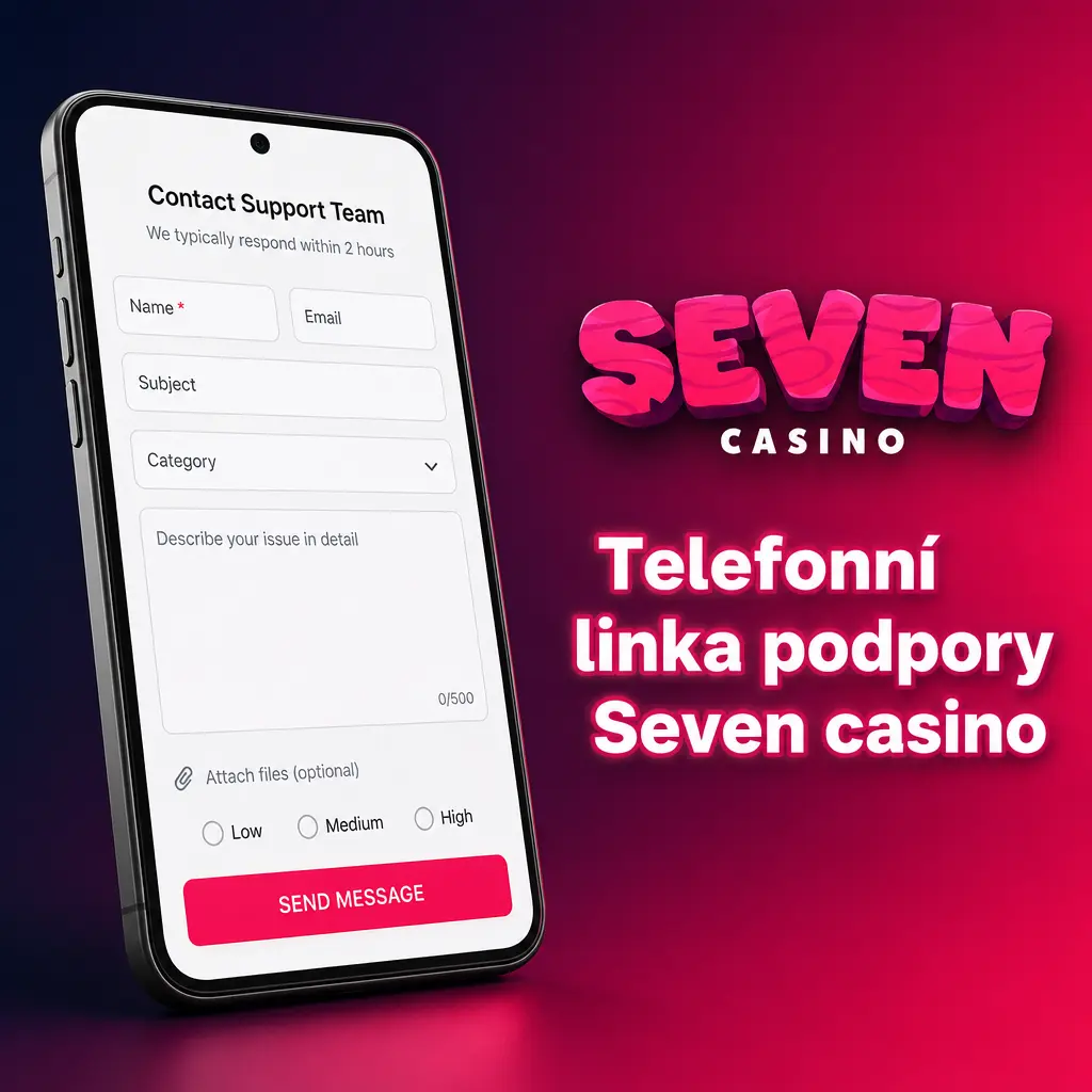 Telefonní podpora Seven casino – rychlé spojení s operátorem pro řešení dotazů a problémů s účtem v češtině.