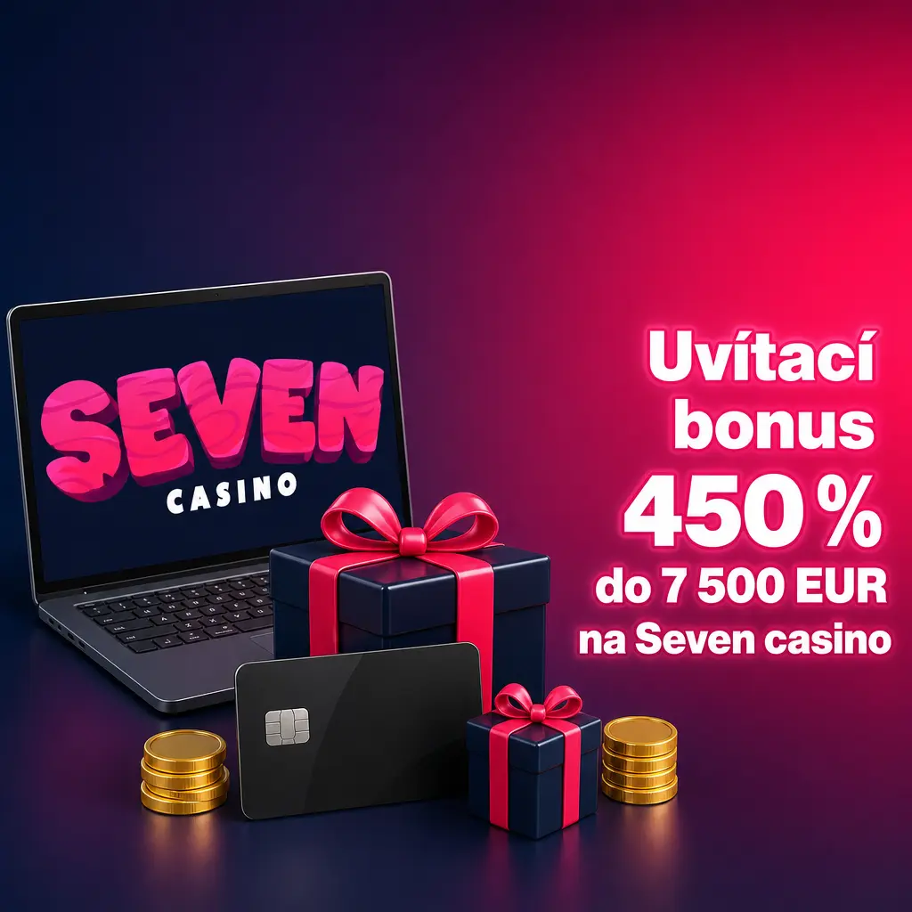 Uvítací bonus 450 % do 7 500 EUR na Seven casino pro nové hráče při registraci a prvním vkladu