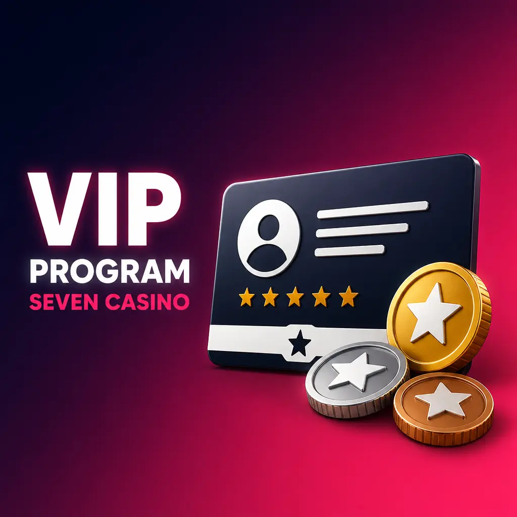 VIP program Seven casino: 5 úrovní od Bronze po Diamond s cashbackem, rychlejšími výběry a VIP manažerem