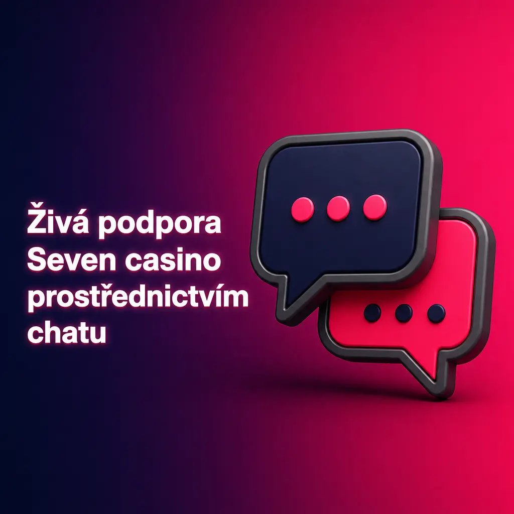 Živý chat podpory Seven casino s ikonou v pravém dolním rohu webu pro rychlou pomoc hráčům